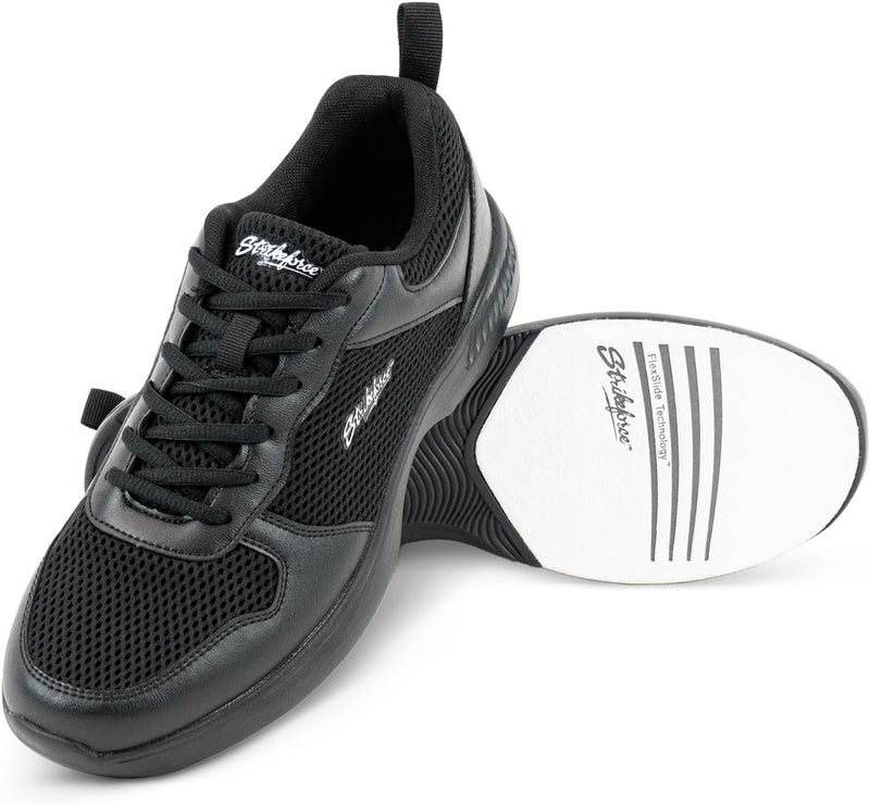 KR Strikeforce OPP Lite Black Athletic Right or Left Handed Bowling Shoes for Men - Medium & Wide Options Available - Image 1